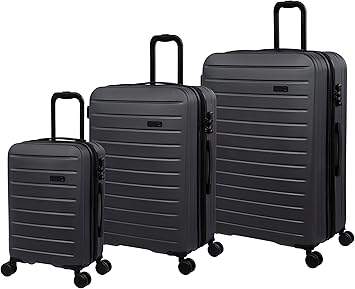 review it luggage Legion 3 Piece Hardside 8 Wheel Expandable Spinner Set, Asphalt, 3 Pc