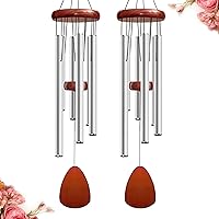 Vista 37 de Campanas de viento grandes de aluminio de 37 pulgadas para crear una atmósfera Zen, adecuadas para decoración de exteriores, jardín, patio. Campanas