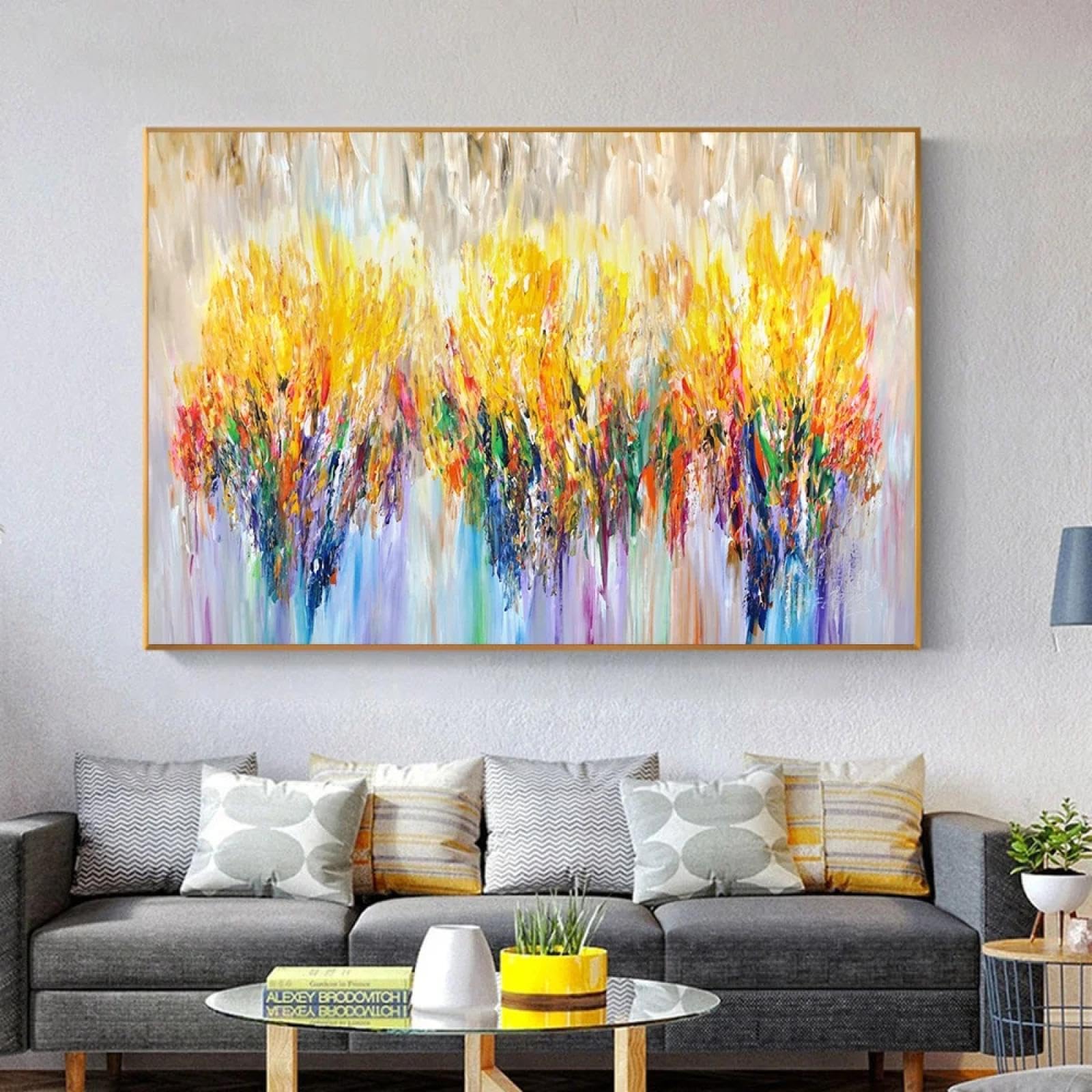 Décoration d'intérieur moderne : affiche abstraite 50 x 70 cm - 6