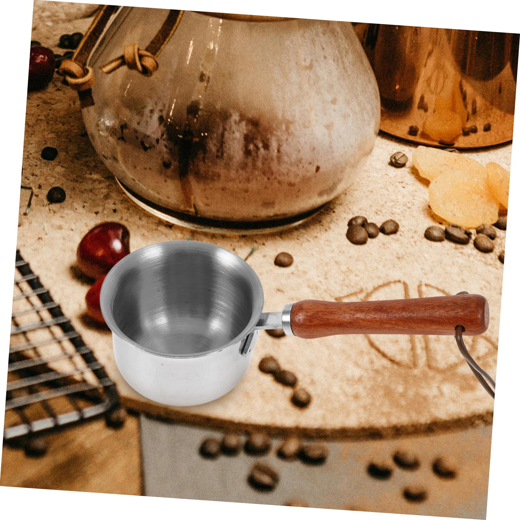 Jarra Medidora de Leche Inoxidable Cremera Pequeña Asa para Café Espresso y Latte Versátil para Salsa y Líquidos Cocina y Bar
