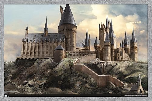 Vista 11 de Trends International The Wizarding World: Harry Potter - Póster de pared de Hogwarts at Sunrise, 22.375 x 34 pulgadas, versión premium sin marco