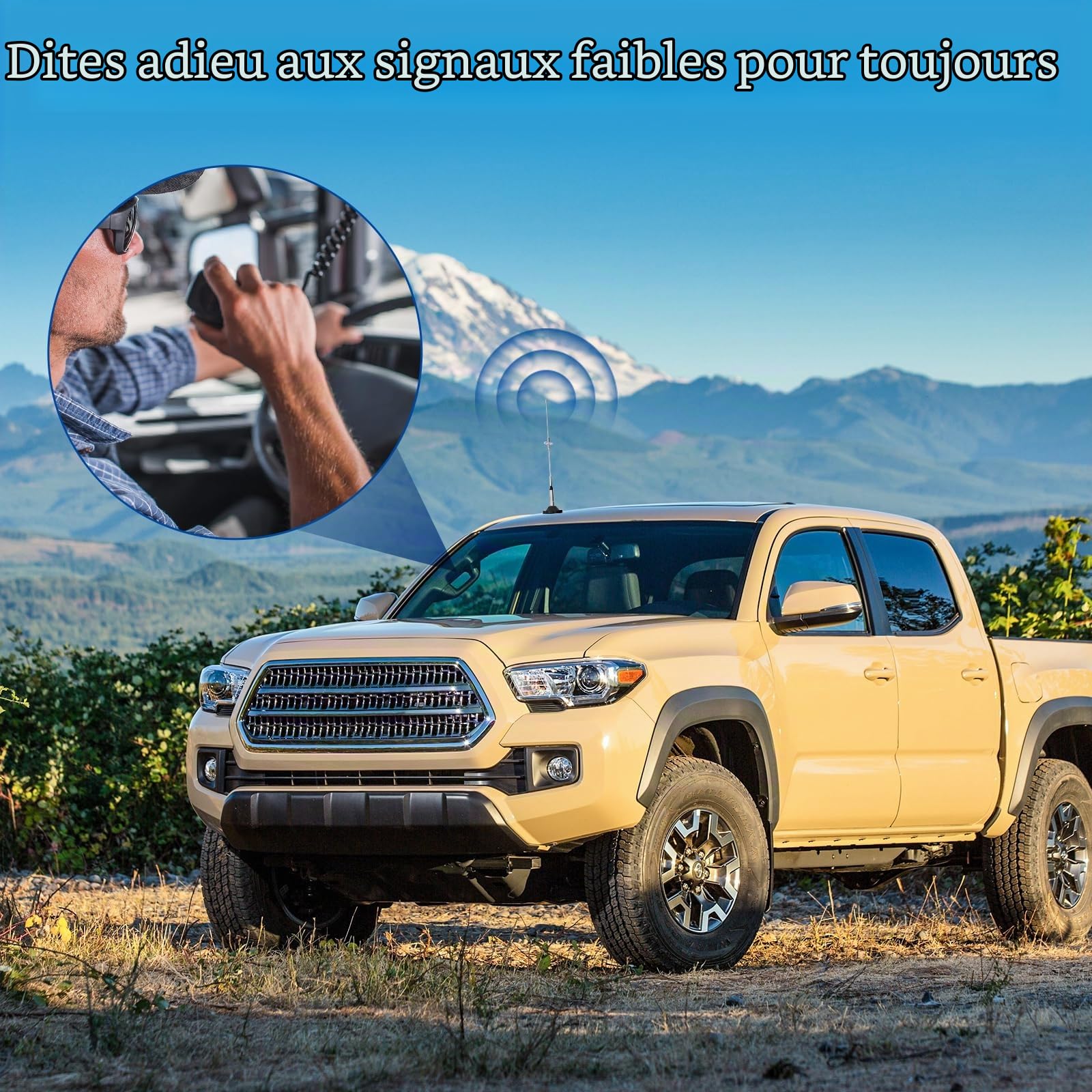 Bingfu Antenne VHF UHF Vehicule Longue Portée Antirouille Mâle PL259 | Bibande 136-174/400-460 MHz, Base Magnétique, Câble 5 m, pour Radio Amateur / Mobile / VHF Marine, Camion Camping Car