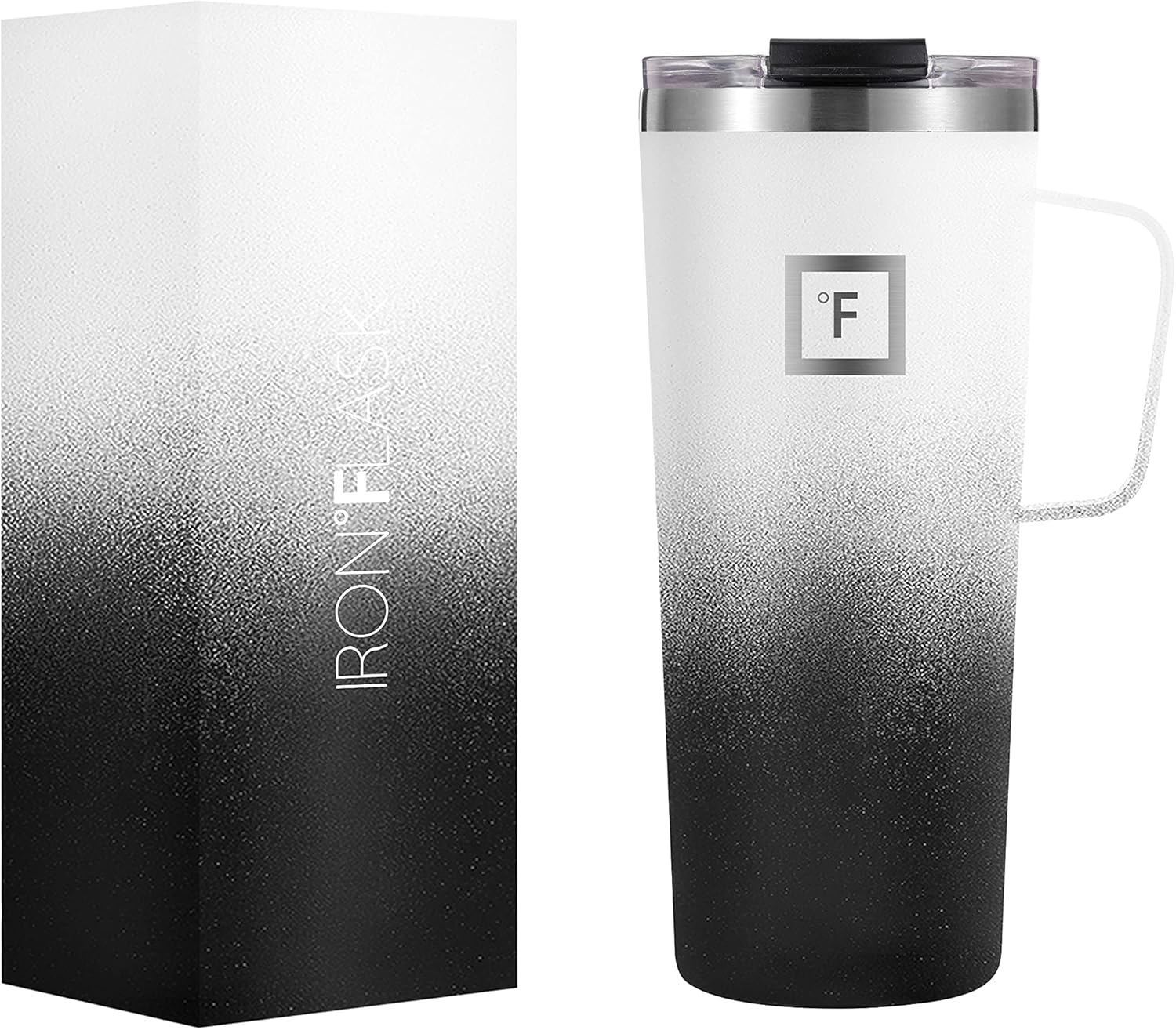 IRON °FLASK Grip Coffee Mug 24 Oz, Leak Proof, Vacuum Insulated