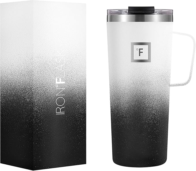 IRON °FLASK Grip Coffee Mug 24 Oz, Leak Proof, Vacuum Insulated