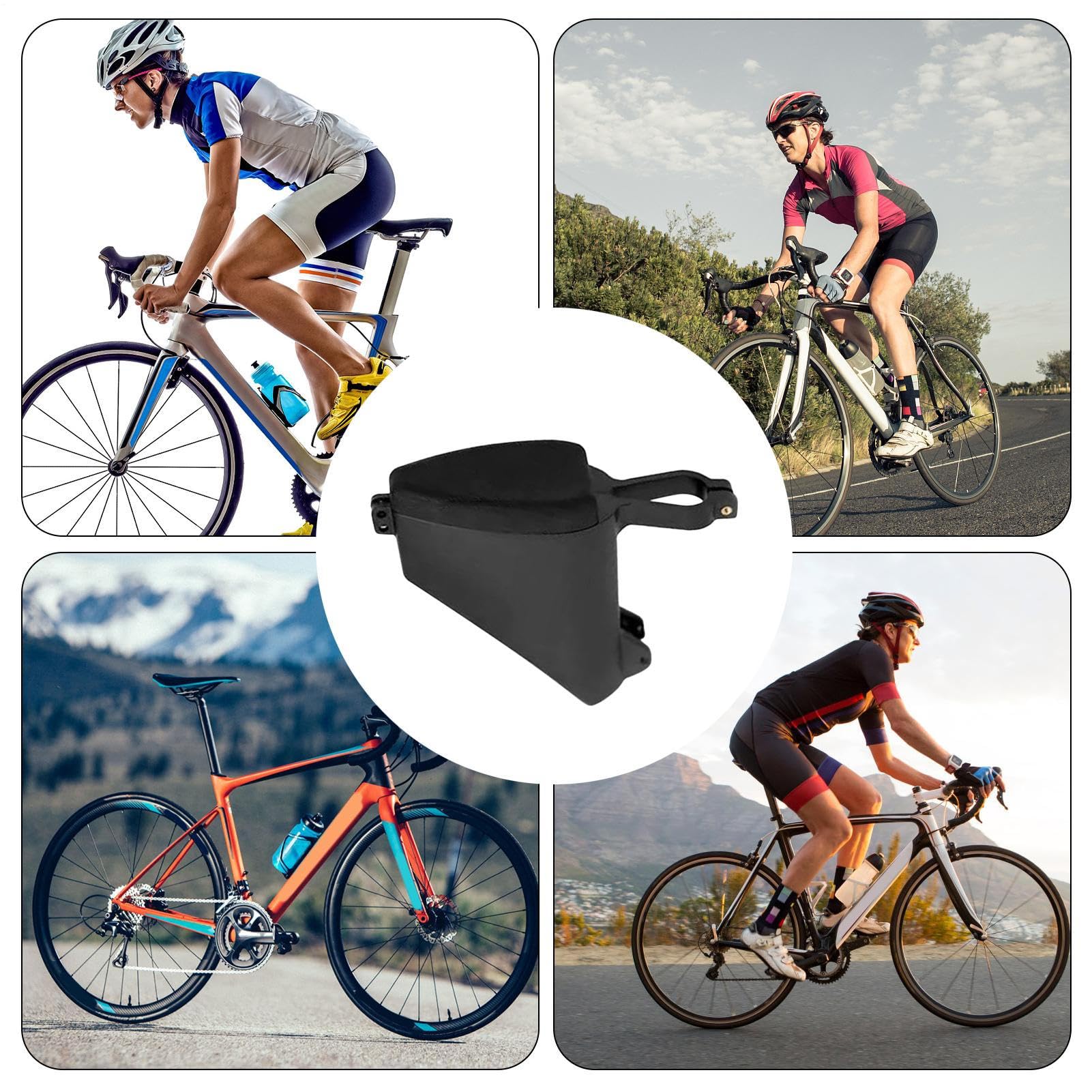 Borsa Da Sella Per Bicicletta - Confezione Con Zeppa Da Ciclismo Da 115 G 6,3x4,72 Pollici, Custodia Per Bicicletta, Contenitore Sottosella Con Design A Goccia In ABS Aerodinamico A Guscio Rigido | Ba