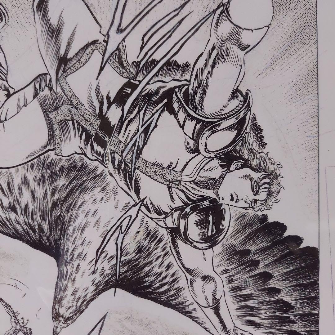 北斗の拳複製原画　レイ Amazon.co.jp: 北斗の拳 大原画展 複製原稿 レイ R : おもちゃ
