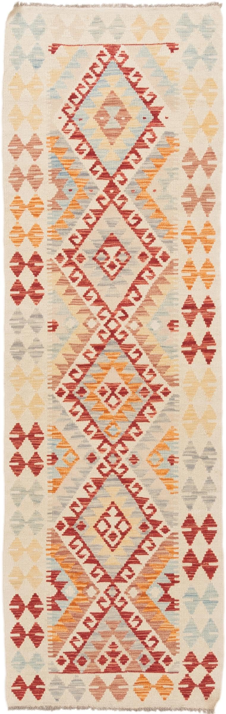 Tapis de course Kilim Afghan en laine pour isoler les parquets froids
