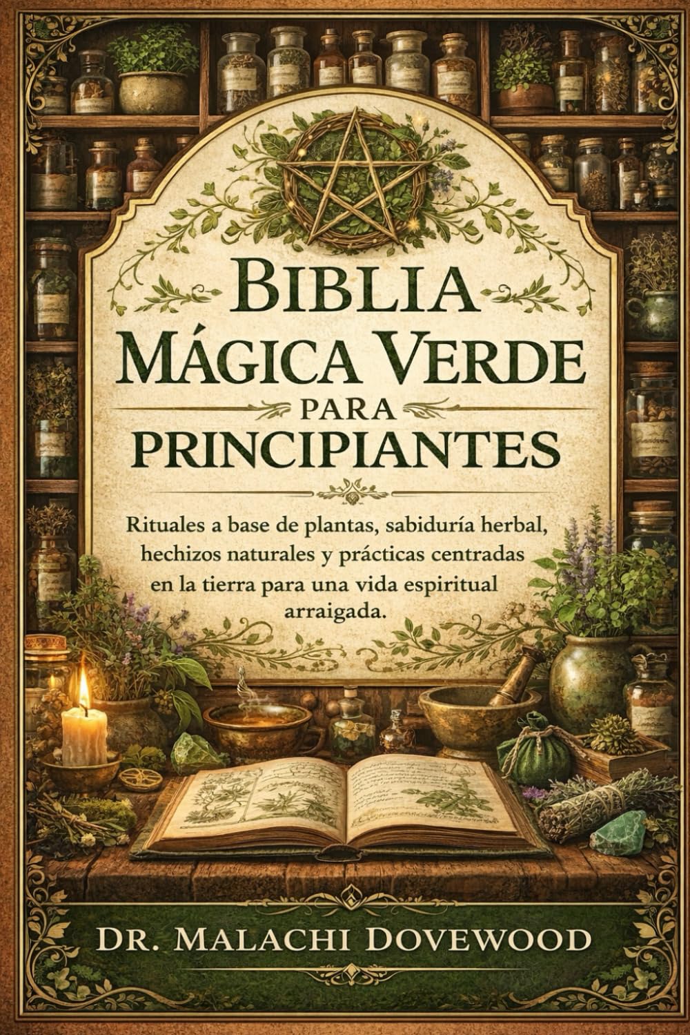 BIBLIA MÁGICA VERDE PARA PRINCIPIANTES: Rituales a base de plantas, sabiduría herbal, hechizos naturales y prácticas centradas en la tierra para una vida espiritual arraigada.