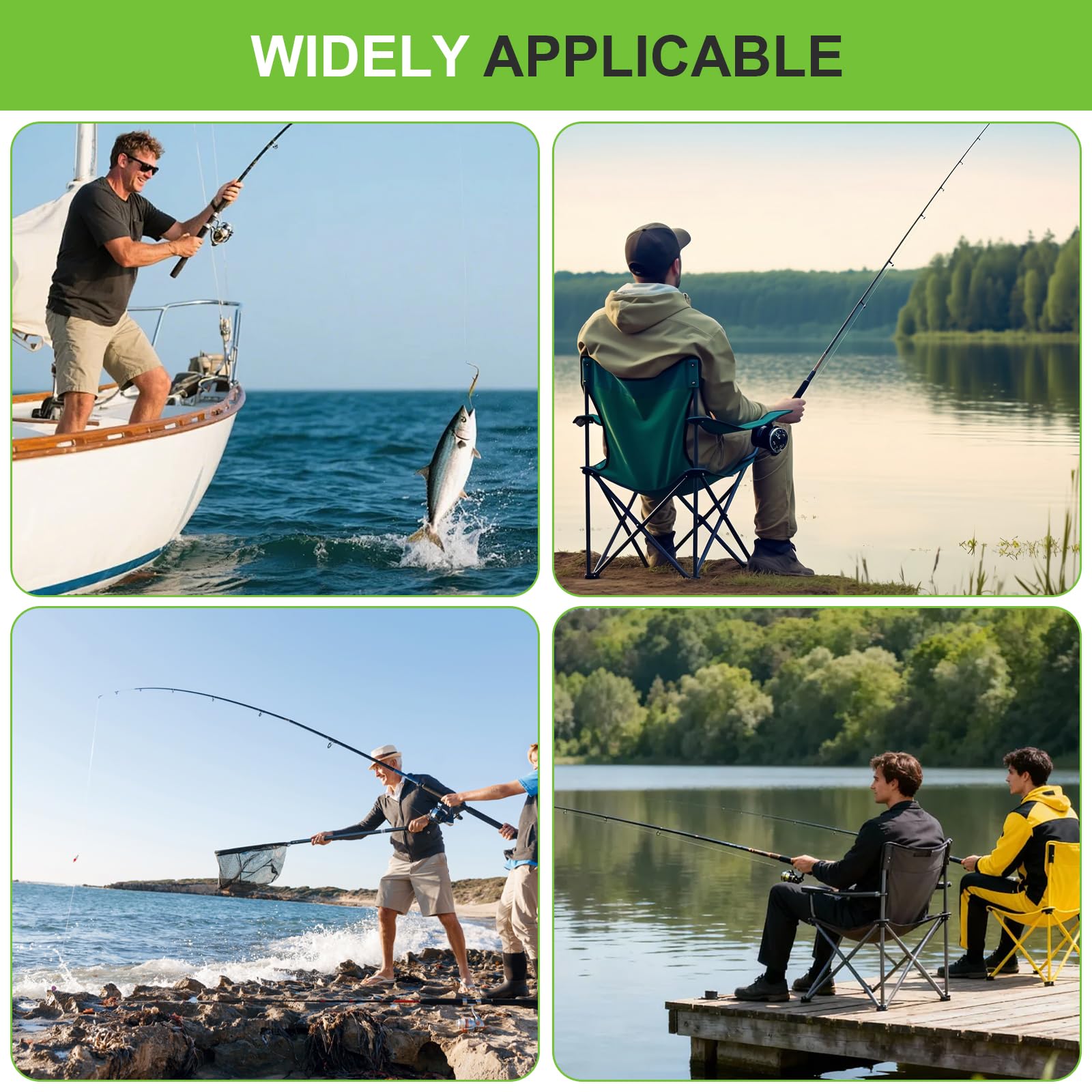 CPROSP Épuisette de Pêche Pliable Télescopique