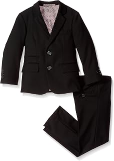 Isaac Mizrahi Textured 2pc Slim Fit Solid Suit Suit