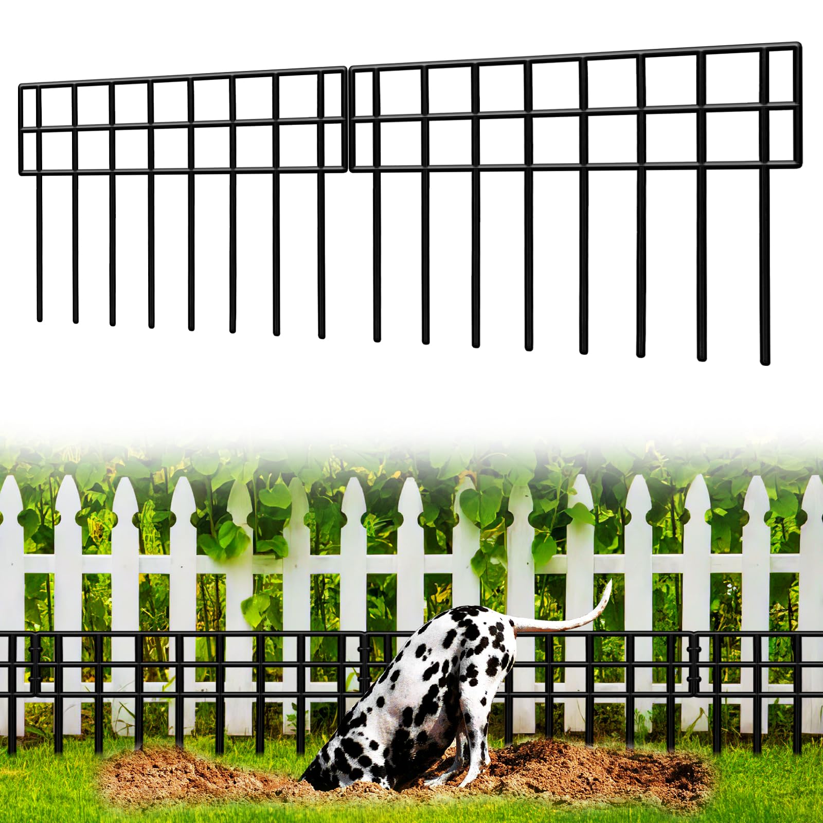 QIAOKAIYAN 14 Pack No Dig Fence Panels