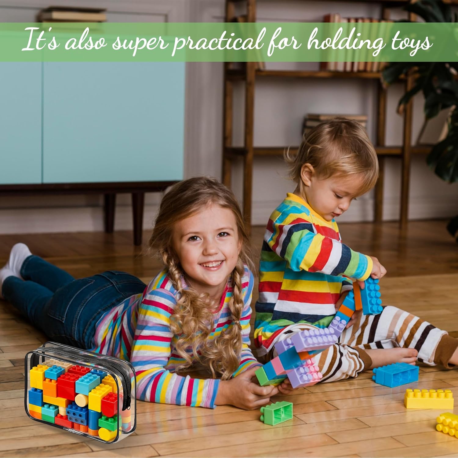 40 Pcs Clear Makeup Bags Bulk Travel Toiletry Bags 7.1x4.7'' Transparent Cosmetic Pouches with Zipper Waterproof Portable PVC Plastic Zippered Organizer Cases for Women Men Vacation Travel Bathroom - Image 5