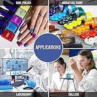 Vista 8 de MINI Vortex Mixer 3500RPM Touch Function Lab Vortex Paint Mixer Mix Up to 50ML 4.5mm Orbital Diameter for Nail Polish Inks Eyelash Adhesives Acylic