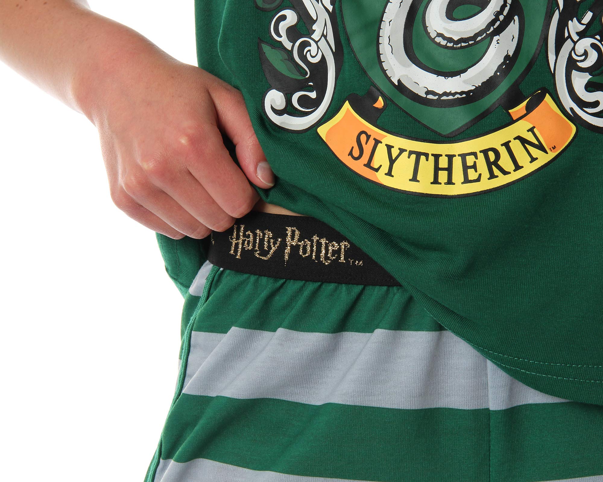 Harry Potter Women's Hogwarts House Racerback Tank Shorts Pajama (Slytherin, XXL), Slytherin, XX - Grande