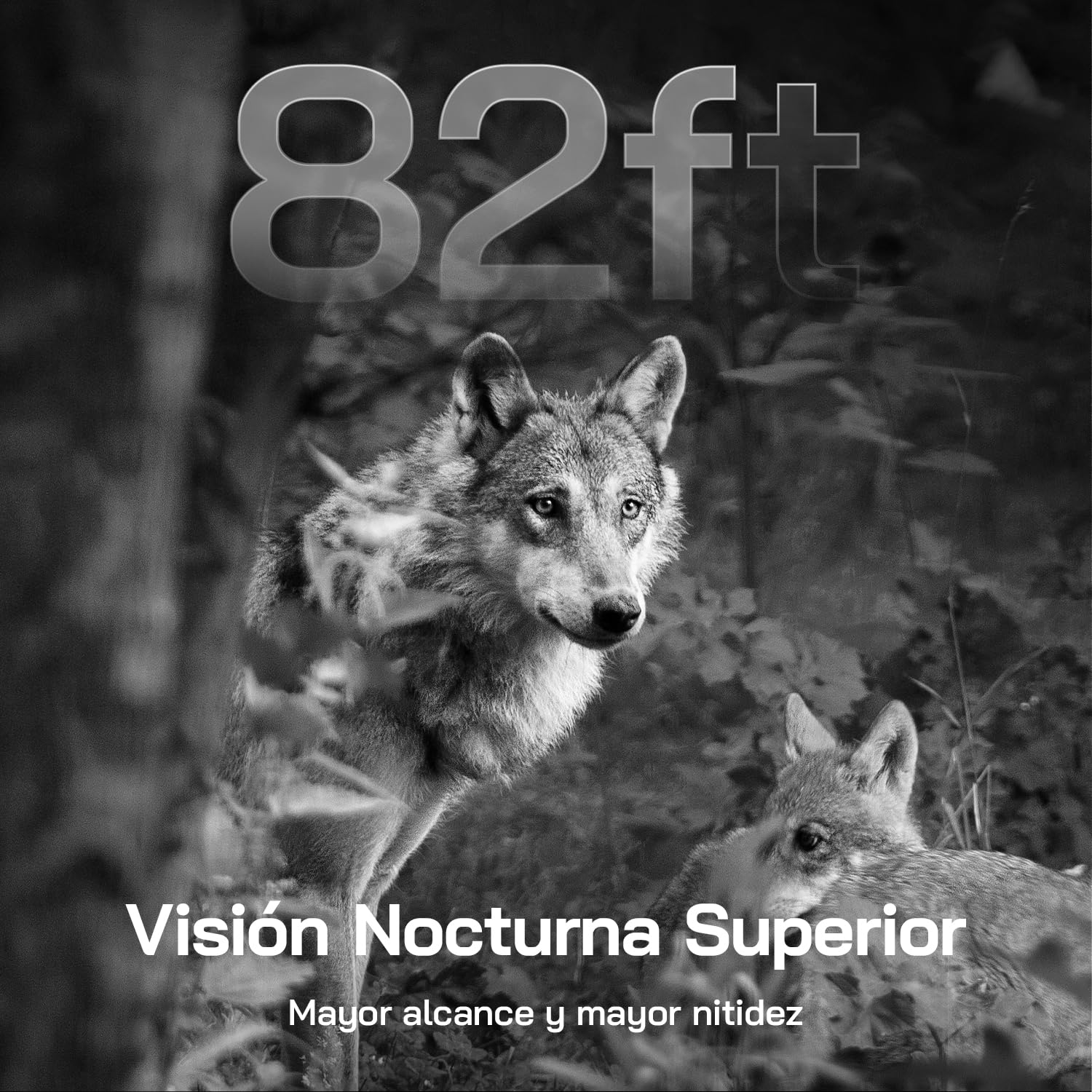 WOLFANG Cámara de Caza Solar, 4G LTE Camara Fototrampeo 2.5K con Detección PIR Nocturna por Infrarrojos Invisible, Alerta, Audio Bidireccional, IP66 para Vida Silvestre y Monitoreo de Seguridad, negro