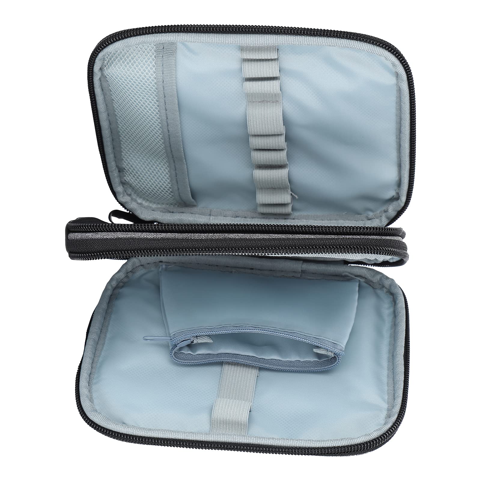 Crochet Hooks Storage Bag Gray 2 Sewing & Embroidery Layer 600D Oxford Fabric Knitting Needles Organizer