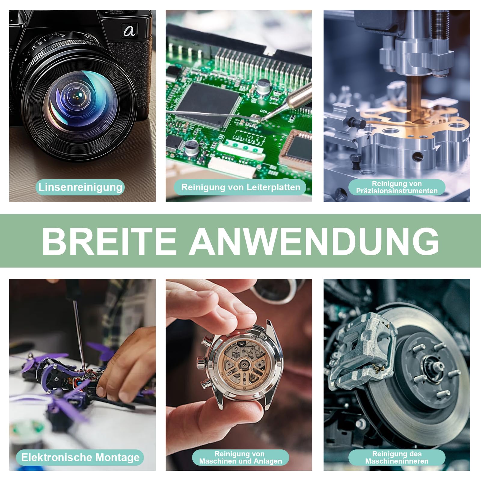 100 Stück Reinigungs-Schaumstofftupfer – 9 Cm, Für Druckköpfe, Kameraobjektive & Elektronik