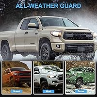 Vista 4 de Protectores contra salpicaduras compatibles con Toyota Tundra 2022 2023, guardabarros para todo tipo de clima, guardabarros con kits