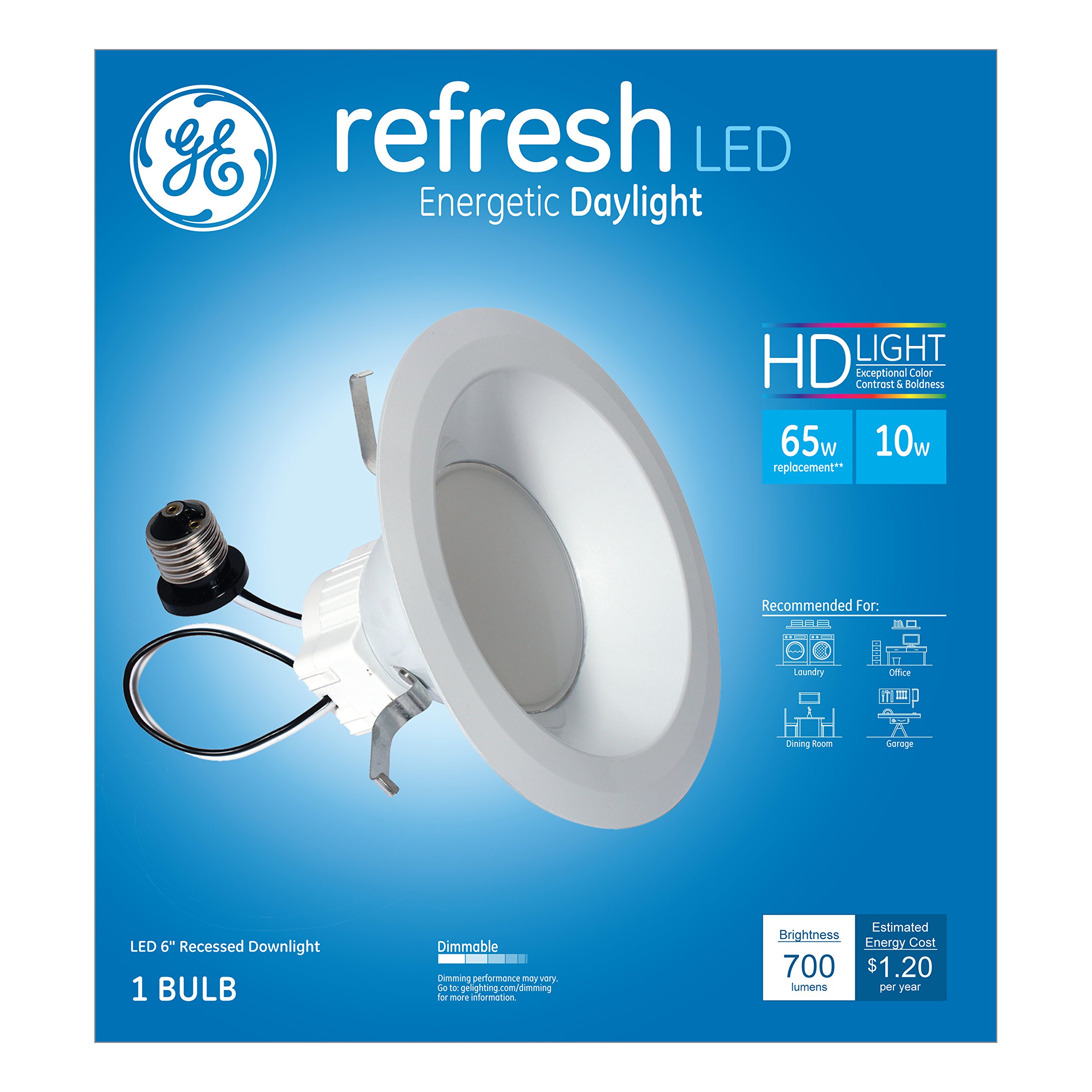 GE Lighting 68579 LED Refresh HD 10-watt (65-watt Replacement 