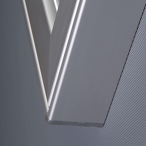 Miniatura 5 de M&T Displays Tablón de anuncios magnético de alta calidad de aluminio de 32.28 x 42.52 pulgadas, tablero de anuncios plateado para exteriores,