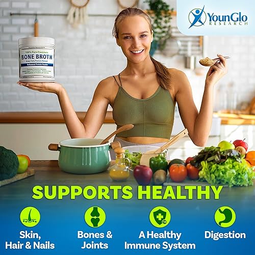 Miniatura 4 de Polvo de proteína de res de caldo de hueso - 1.25 libras / 20 onzas, sin sabor - Fabricado en Estados Unidos - Alto colágeno y gelatina de bovino