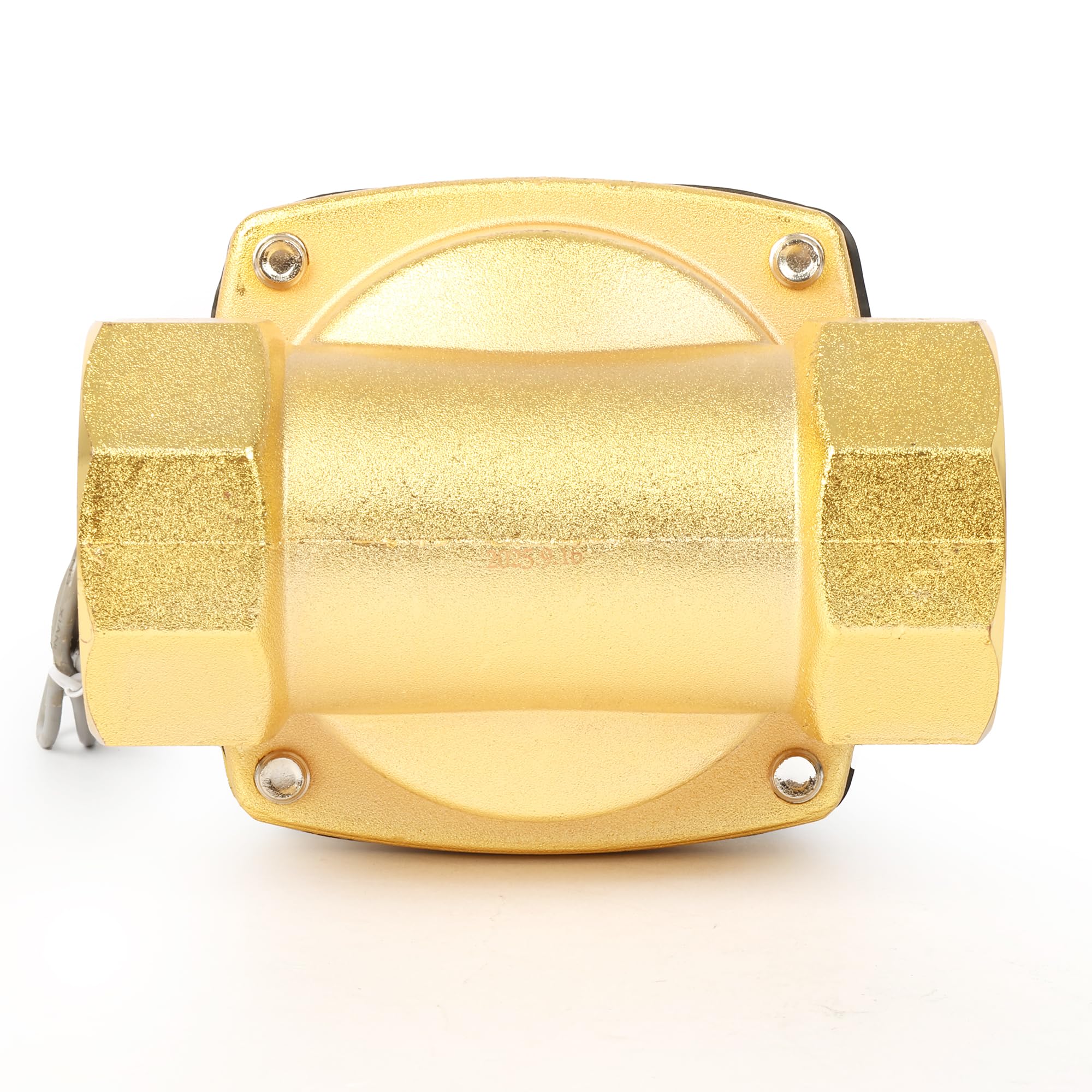 U.S. Solid Válvula solenoide – Válvula de agua eléctrica de aleación de zinc de 1 1/2 pulgadas, 24 V CA, sello NBR