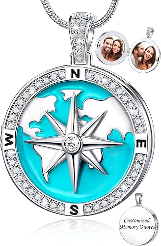 Fanery sue Personalized Locket Necklace that Holds Pictures, Lockets Necklaces Customize Photo Picture Pendant Jewelry Mothers's Day Gifts for Mom