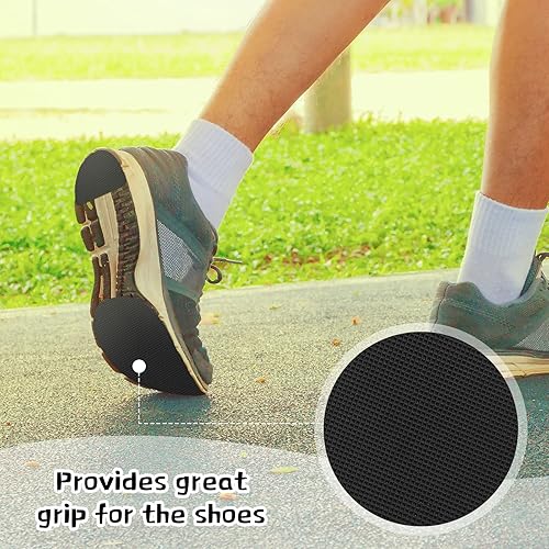 Miniatura 2 de 10 protectores de suela de zapatos de 3.1 x 5.1 pulgadas, almohadillas adhesivas de agarre para zapatos antideslizantes para zapatos en la parte