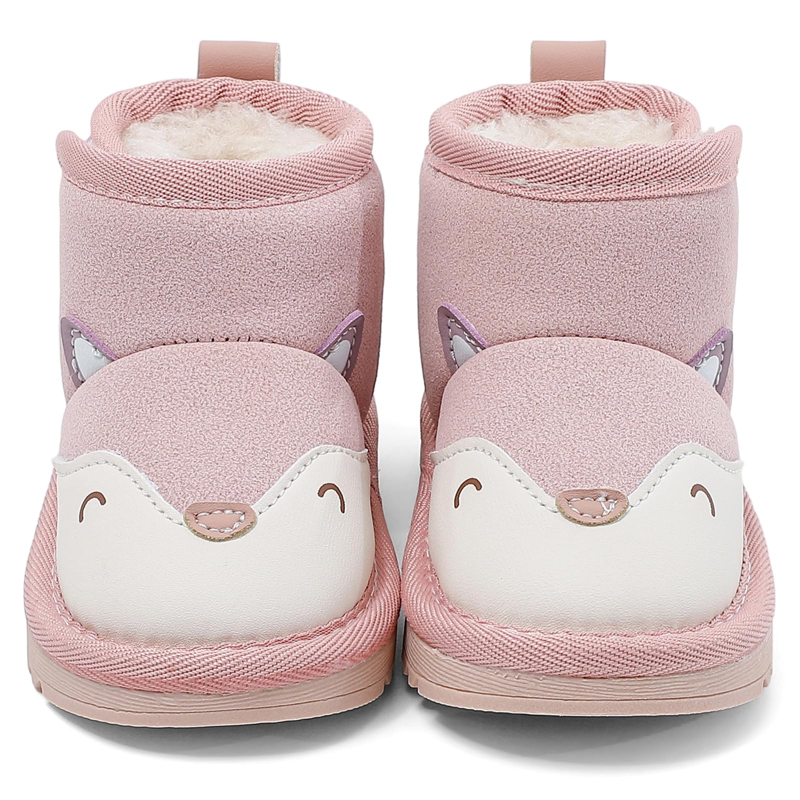 MASOCIO Bottes Bébé Garçon Fille Hiver Bottines Enfant Chaussures Fourrés Peluche Chauds Antiderapant Taille 18-24 EU