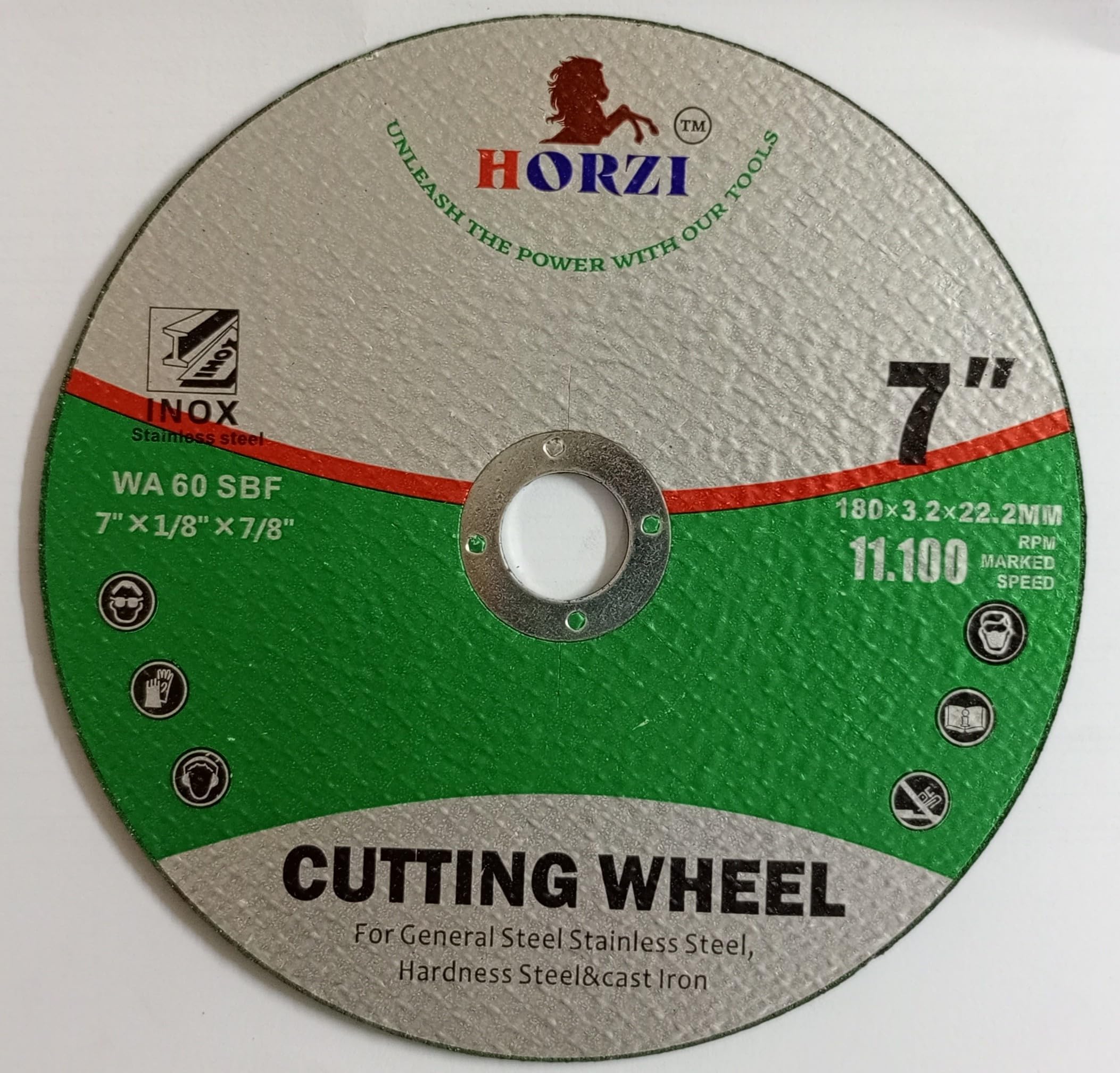 Horzi 7 Inch Double Net Metal Cutting Wheel – Green (Pack of 25)-image-22