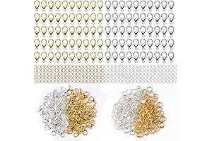 300-Piece Lobster Clasps and Open Jump Rings Set: A Treasure Trove for Jewelry Crafting