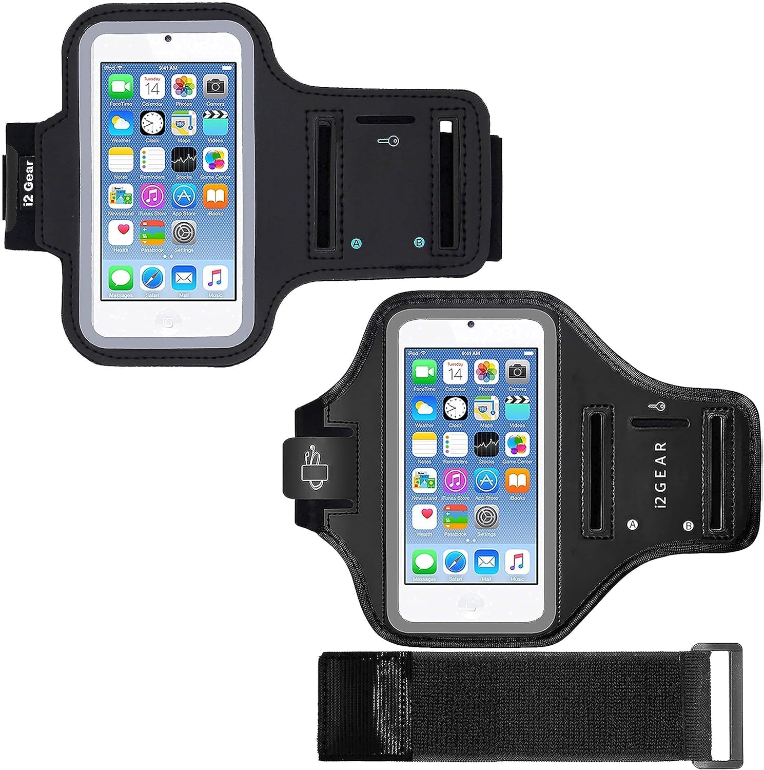 i2 Gear 2 Armband Bundle for iPod Touch 7th, 6th, & 5th Generation & iPhone 5 : Electronics