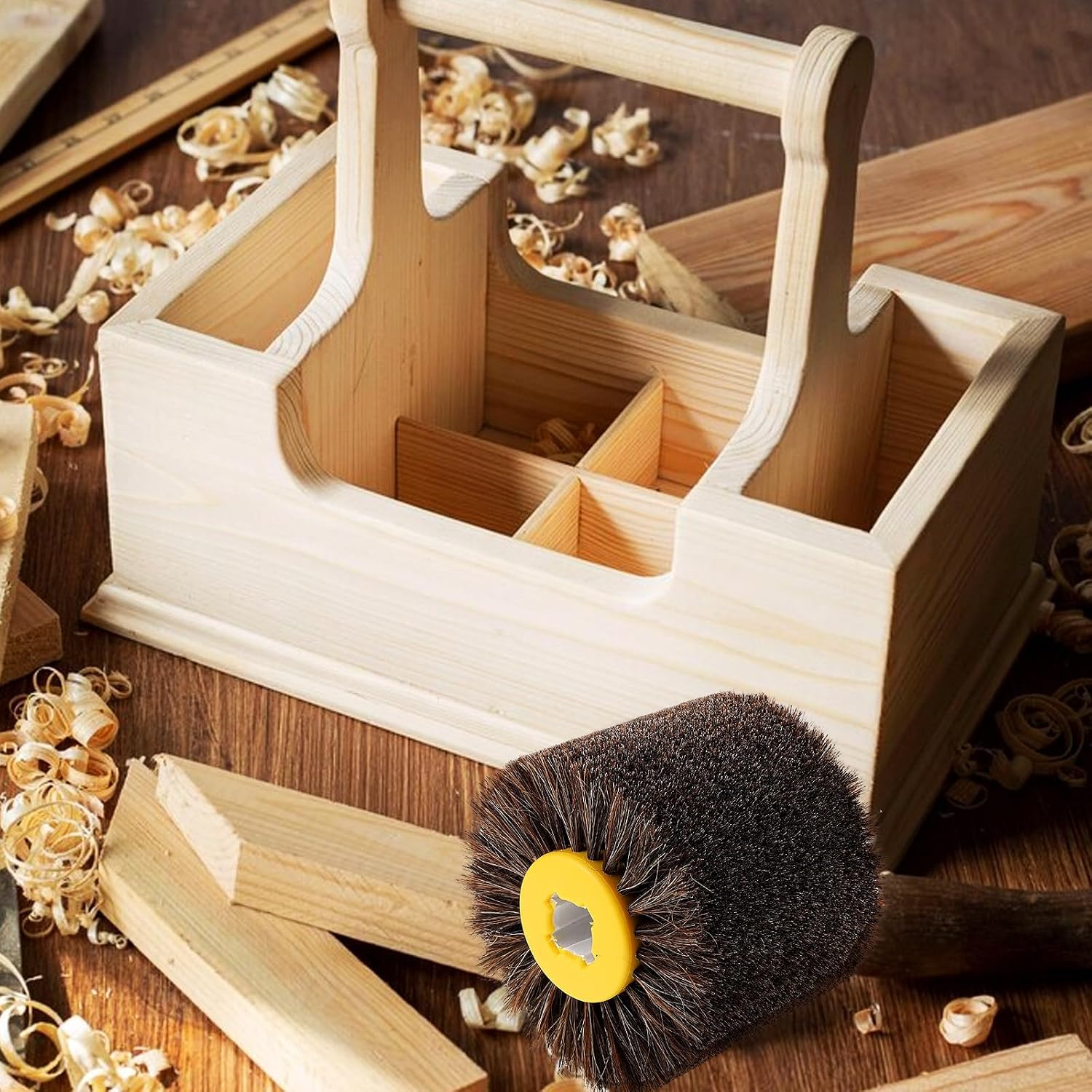 Polishing Wheel Brush for Drill Buffing Wheel Replacement for Carving Surface Grinding for Power Rotary Tools in Furniture Finishing and Metalwork