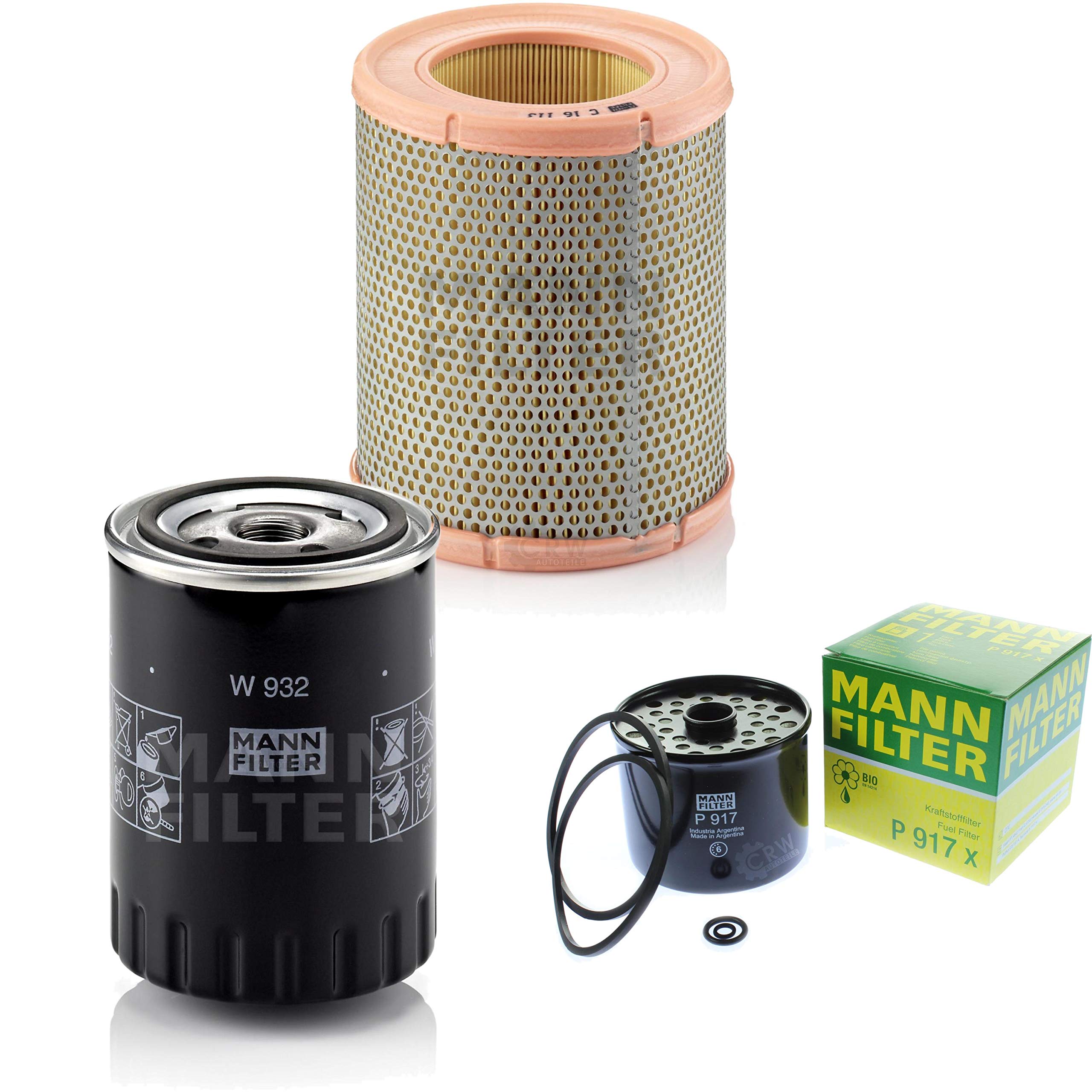 MANN-FILTER - Set di ispezione, filtro del carburante, filtro dell'olio, filtro dell'aria