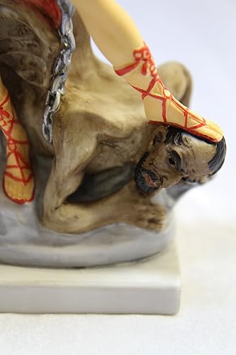 Miniatura 6 de Estatua católica italiana de San Miguel Arcángel, de 16 pulgadas, escultura religiosa, colección Vittoria, hecha en Italia, pintada a mano