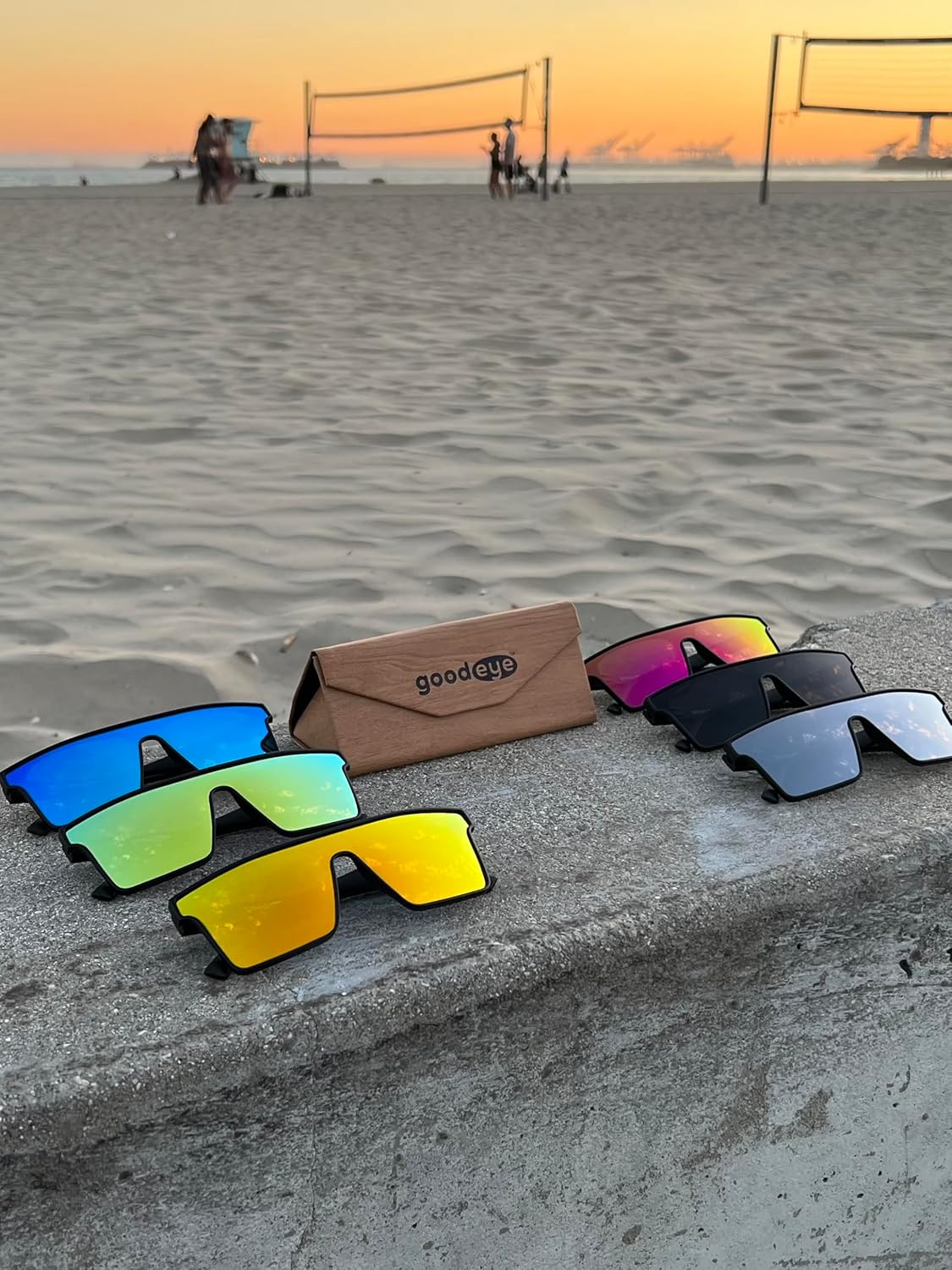 GOODEYE Polarized BOLD PLATED™ Sunglasses | Sports Mirrored Square Rectangle Shades for Men Women - Image 4