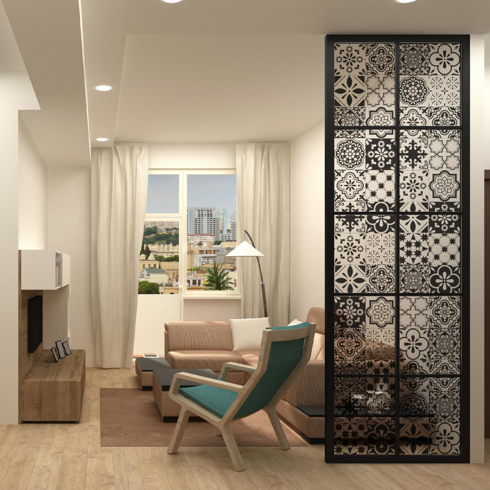 Láminas para Ventanas, Cortina Opaca de Vidrio unidireccional for baño(30x120cm/1pcs)