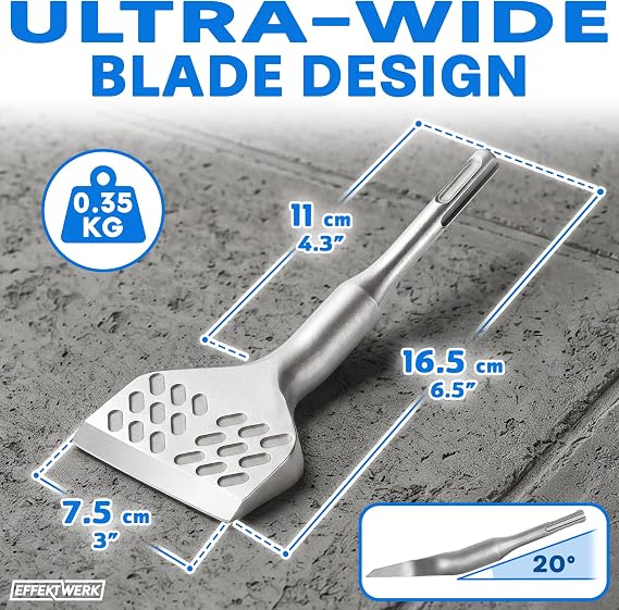 SDS Plus Chisel 165x75 mm Tile Removing Chisel, SDS Chisel Bits