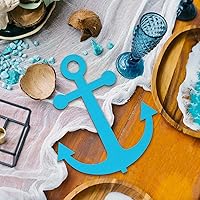 Vista 7 de Anglechic 12 paquetes de 30 centímetros de rebanadas de madera sin acabar con forma de ancla en blanco para manualidades, adornos