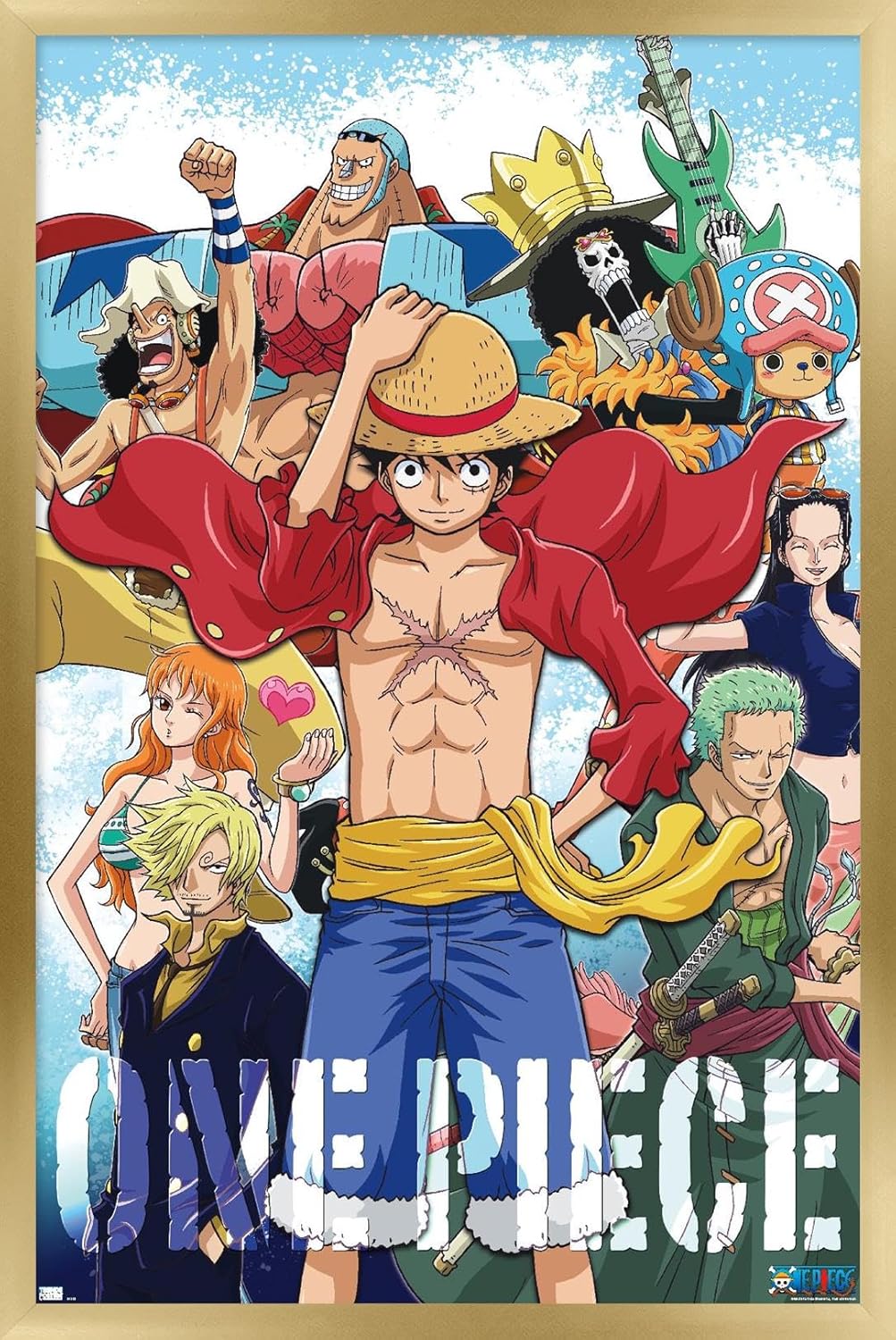 One Piece - Crew Wall Poster, 34L" x 22.4W", Premium Unframed Version