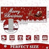 Vista 2 de U'Artlines - Alfombra de pasillo navideña 2x6 pies, alfombra de cocina estilo granja, lavable, antideslizante, alfombra de área para cocina