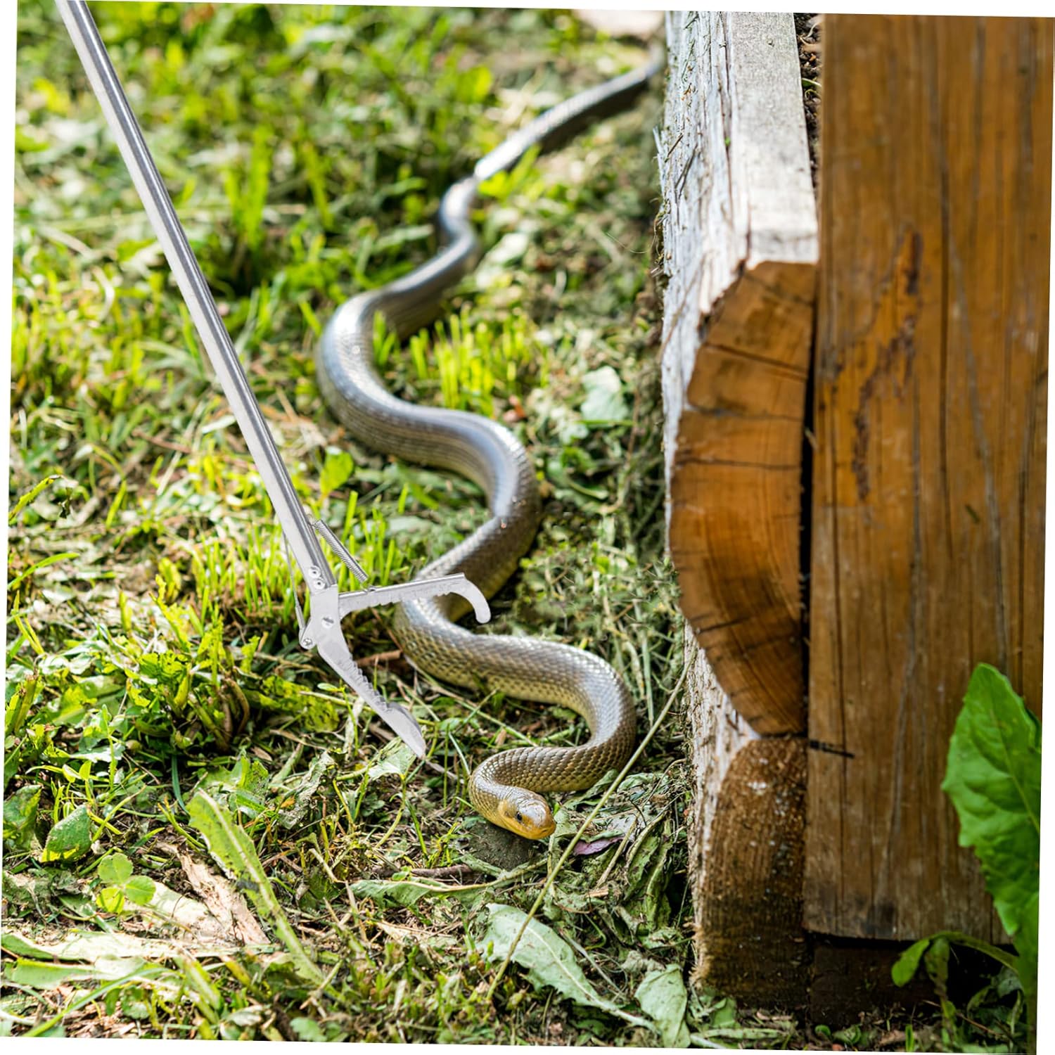 Stainless Steel Snake Clip Snake Stick Useful Folding Clamp Tools Reptile