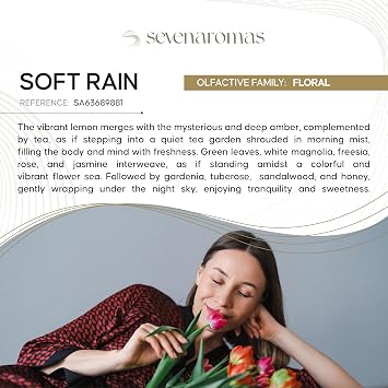SevenAromas Soft Rain 100% Fragrance Oil for Diffusers, 145 mL