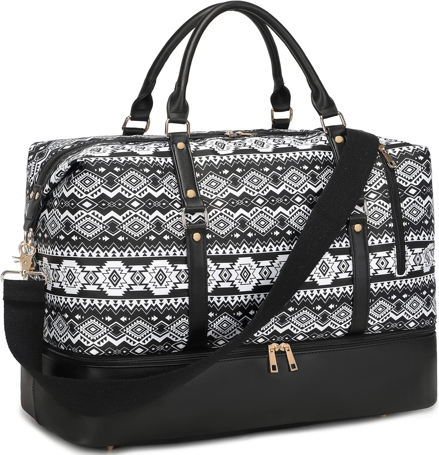 Weekender Bags for Women Oversized Travel Bag Womens Overnight Bag Mens Duffle Bag Large Size with Shoe Compartment