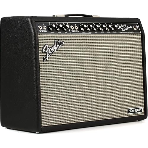 Fender Tone Master Deluxe Reverb Guitar Amplifier, Black, with 2-Year Warranty