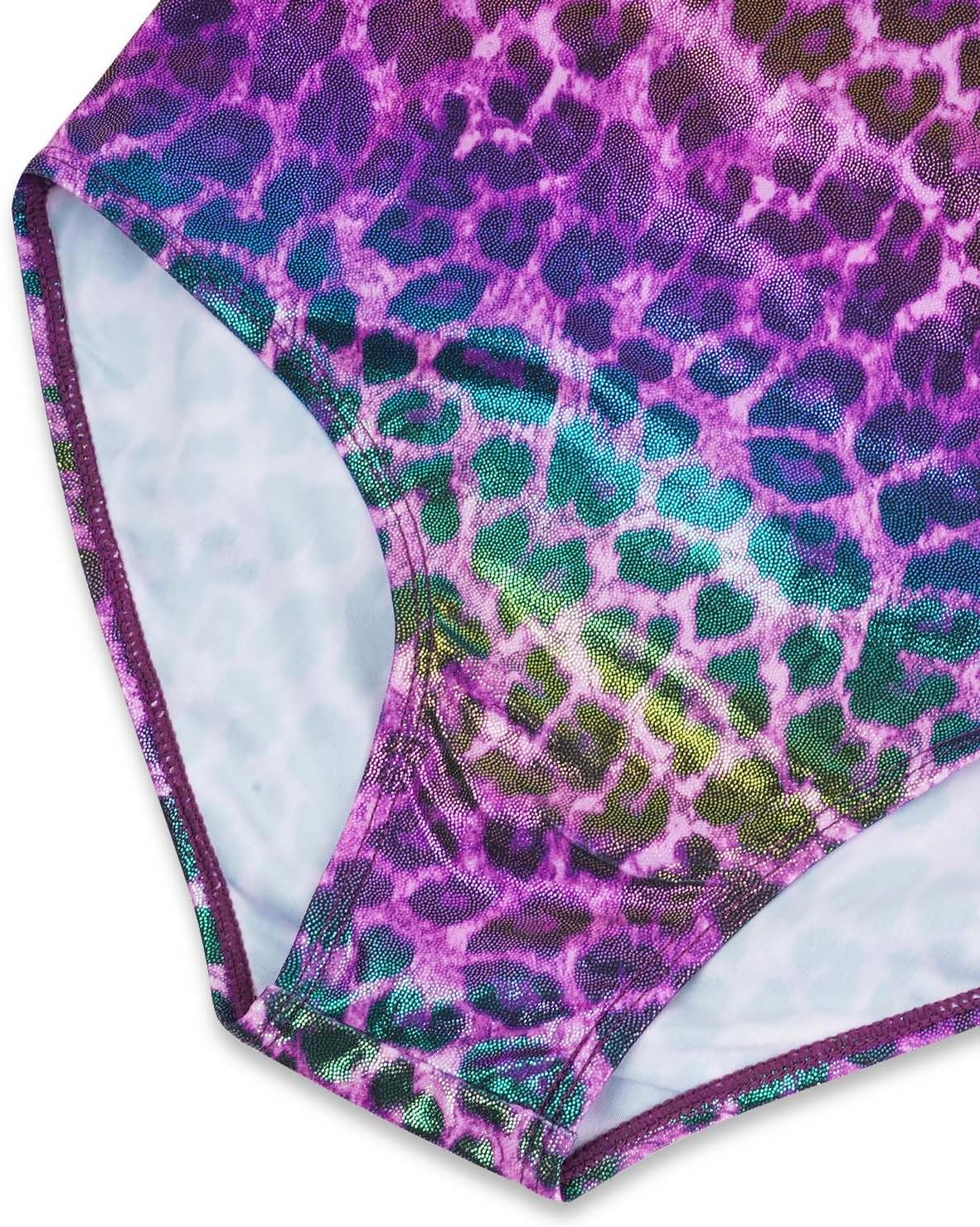 Gogokids Gymnastics Leotards for Girls Sparkly Rhinestone Dance Unitards Biketards with Shorts Activewear - Image 3