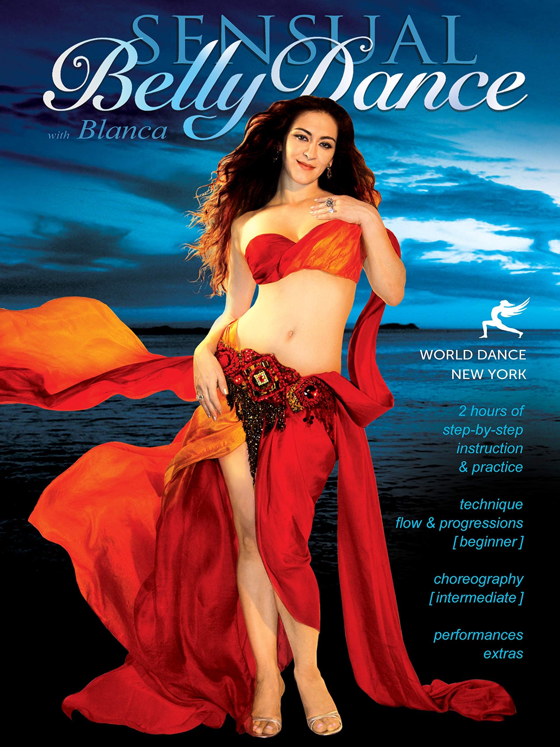 Sensual Bellydance, with Blanca: Sensual dancing technique how-to, Beginner-intermediate belly dancing classes, Belly dance instruction