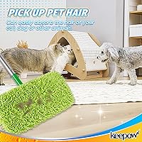 Vista 4 de KEEPOW Paños reutilizables de limpieza en seco/húmedo compatibles con Swiffer Sweeper, almohadillas de microfibra lavables para limpieza de suelos
