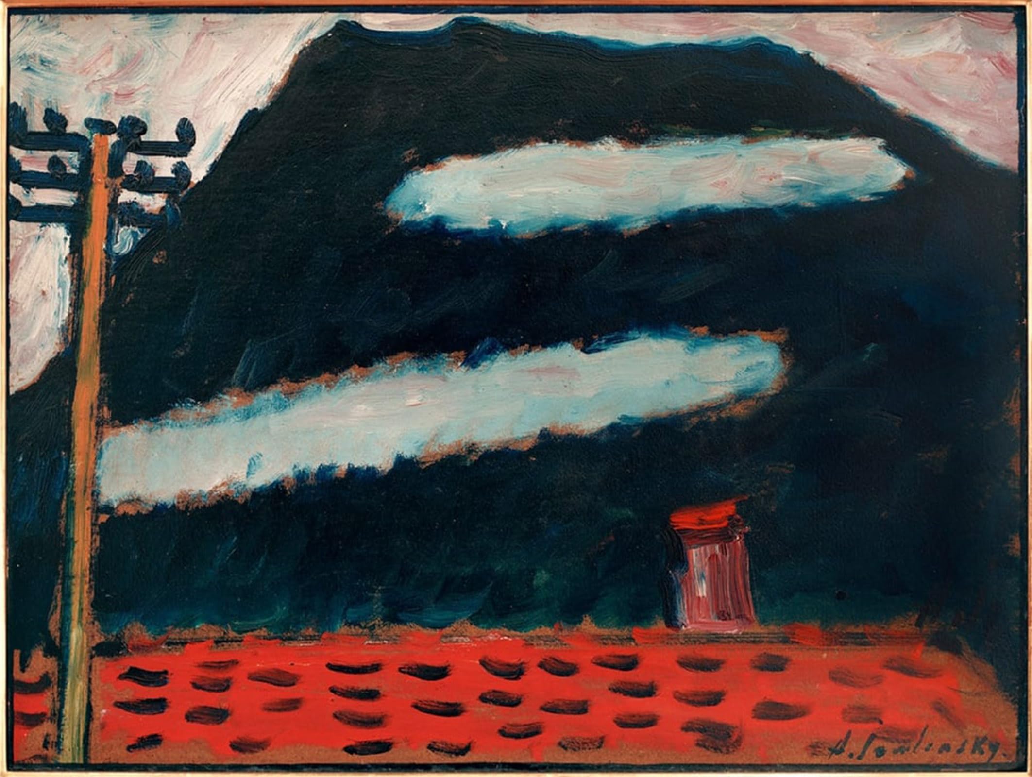 POSTERIIk Famous Animal Posters Vintage Picture Two White Clouds by Alexej Von Jawlensky Modern Wall Decor for Home Decor 60x90cm