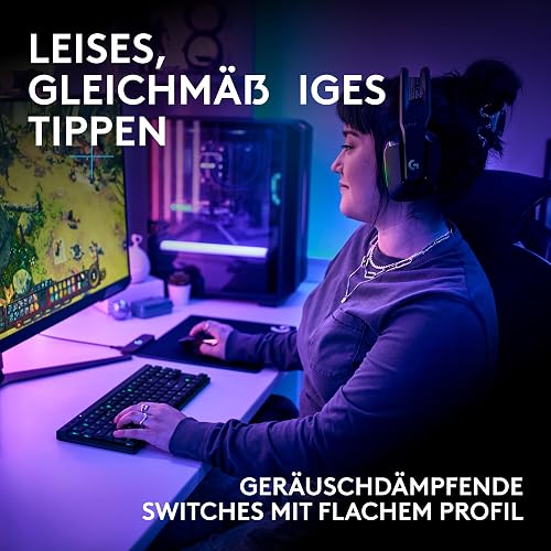 Logitech G Pro X TKL Lightspeed, Teclado inalámbrico para Gaming, Disposición QWERTY Pan Nordic, Táctil - Rosa - 4